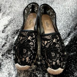 [NWT] Valentino Lace Floral Espadrilles